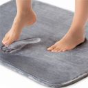 BSB HOME All Purpose Non Slip Anti-Skid - Memory Foam Door Mat, Kitchen Runner Super Absorbent - Quick Dry | Water soak (16" x 24", Grey)...