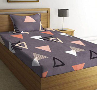 BSB HOME® Glace Cotton 160 TC with 1 King Size Pillow Cover