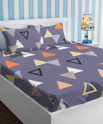 BSB HOME Glace Cotton Double Bedsheets with 2 Pillow Covers