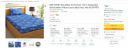 BSB HOME® Microfiber 3D Printed 144 Tc Single Bed Sheets With1 Pillow Covers (Blue Star, 4X6 ft) (??????)...