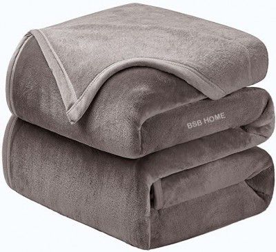 BSB HOME® Mink Blanket for Single Bed 1.4 kg Blanket - Single, 60x88 inches - 1.4 kg | Grey