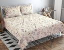 BSB HOME Premium Pure Cotton 220 TC Flat Double Bed Bedsheets for Summer Breathable | Wrinklefree (Size-220 x 230 Cm) with 2 Pillow Covers (Size-18 X 28 Inches, Off White)...