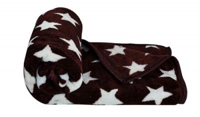 BSB HOME® Premium Super Soft Cloudy Printed Mink Single Bed Blanket for All Season |152 x 228 Cm (Coffee Brown & White, Pack of 1)