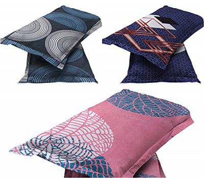BSB HOME® Present Designer Printed 6 Piece 100% Pure Cotton Pillow Cover Set- 20" X30" Inches, (Multicolor)