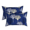 BSB HOME Present Designer Printed Cotton 160 TC Standard | Regular | King Size Pillow Cover Set of 2 Piece (18x28 Inches, Blue and White)...