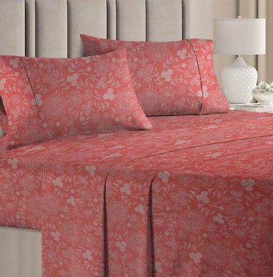 BSB HOME Prime Collections 100% Cotton Feel Double/Queen Size Bedsheets