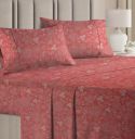 BSB HOME Prime Collections 100% Cotton Feel Double/Queen Size Bedsheets...