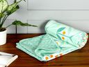 BSB HOME Pure Cotton 120 GSM Reversible Soft Lightweight Printed Single Bed Blanket/AC Dohar/Skin Friendly Dohar-152 x 225 cm-Light Green...