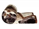 BSB HOME Super Soft Cloudy Printed Double Bed Blanket for Heavy Winter, Single Ply Mink Blanket King Size with 220 x 230 Cm – 3.5 Kg (Brown and White, Pack of 1)...