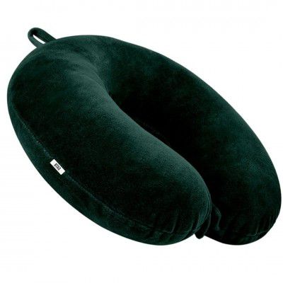 Btag Soft Fibre Filled Neck Pillow for Car, Train, Flight Travel, Neck Support Rest Pillow with Attachable Snap Strap | Pack of 1