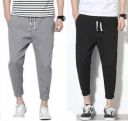 BTMZ  Pack of 2 Men Solid Grey, Black Track Pants...