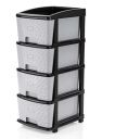 BTOS 4-XL Drawer Multipurpose Drawer Plastic Modular Chest Storage Organizer Home, (Dimension-30cmx38cmx80cm) (4XL)...