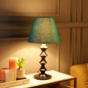 BTR CRAFTS Metal Table Lamp, Side Lamp for Bedroom, Dining, Bedside, Balcony/Room Decoration Items Outdoor, Modern Fabric, Diwali Home Décor, Pack of 1, Teal Color...
