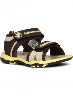 Bubblegummers Boys GIGGLES Sandals, Brown