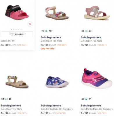 Bubblegummers Kids Footwear Start At 189