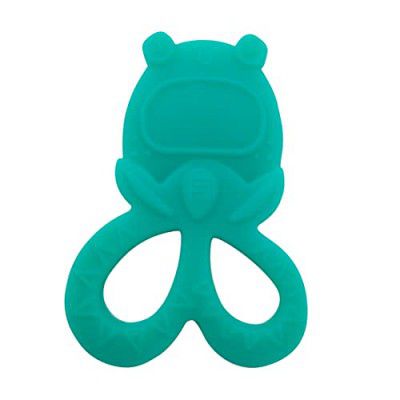 Buddsbuddy 100% BPA Free Soft Silicone Baby Teether for 3 to 6 Babies (TYLO, Cyan)