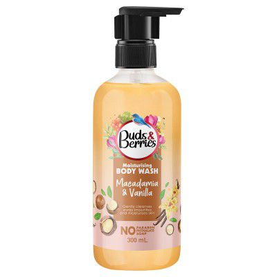 Buds & Berries Moisturizing Macadamia And Vanilla Body Wash 300 ml
