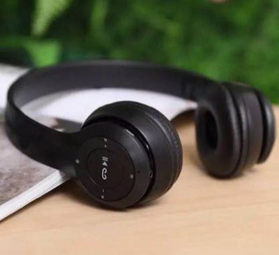 BUFONA Portable Wireless Branded Gaming Sports Headphones (Black, On the Ear)