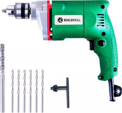 BUILDSKILL 10MM Professional Powerful Heavy Drill Machine BED1100-Greenbits Pistol Grip Drill 