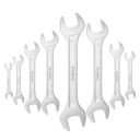 Buildskill ST8DOE Double Open End Wrench/Spanner Set Made With Forged & Heat Treated Carbon Steel, Chrome Coated, Long Pattern Design, Sizes : 6x7,8x9,10x11,12x13,14x15,16x17,18x19,20x22mm (Pack of 8)...