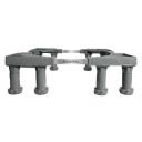 Buildskill Washing Machine Stand with Anti Vibration Pads - Adjustable Refrigerator Stand, 400 kgs Capacity with Suction Cup Legs...