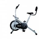 Bullar Air Bike Exercise Cycle with Moving/Stationary Handles (Grey & Black (Air bike + Backrest))...