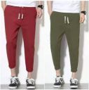 bulldozerbaba  Pack of 2 Men Solid Multicolor Track Pants...