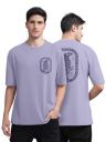 BULLMER Red Front and Back Printed/Colourblock Baggy/Oversized Tshirt for Men...
