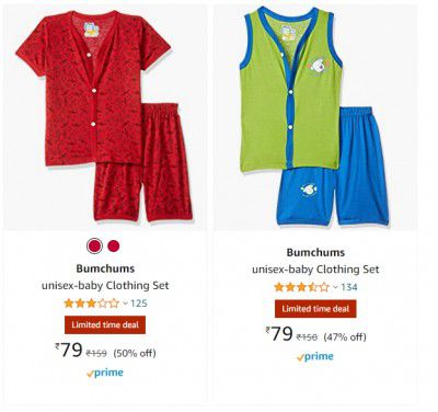 Bumchums baby Clothing Set Starting @ 79 