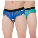 Bummer Men's Printed Micro Modal Briefs Underwear | Ultra Soft & Breathable | Combo Pack of 2...