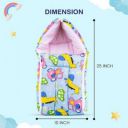 BUMTUM 0-6 Months New Born Baby, Unisex Cotton Carry Bag/Sleeping Bag Sleeping Bag  (Blue)...