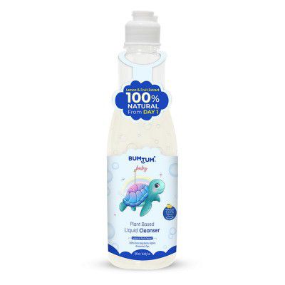 BUMTUM 100% Natural Baby Liquid Cleanser (Powered by Plants) | Allergen Free | Feeding Bottles | Accessories & Vegetables | 500ML