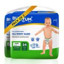 Bumtum Baby Diaper Pants, XXXL Size, 48 Count, Double Layer Leakage Protection Infused With Aloe Vera, Cottony Soft High Absorb Technology (Pack of 2)...