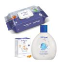 Bumtum Baby Gentle 99% Pure Water Wet Wipes with Lid - 72 Pcs.(Pack of 1) & Baby Soap 50Gram (Pack of 1) & Baby Bubble Bath (200 ML) Combo...