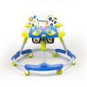 Bumtum Baby Kitty Walker for 06 to 48 Months with Parent Handle Rod | Foldable Activity Walker| Baby Blue & Yellow Walker...