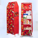 Bumtum Baby Wardrobe Multipurpose 6 Shelve |Foldable Almirah| Baby Wardrobe (Red)...