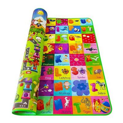 BUMTUM Double Sided Water Proof Baby Play Mat, Learning Carpet Mats for Kids, Crawling Baby (Large Size, Multicolour)
