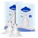 Bumtum Nurture Anti Colic Teat/Nipple for Narrow Neck Bottle |4pcs- Small Size...