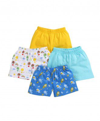 BUMZEE Boys Printed Shorts Pack of 4