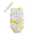BUMZEE Fancy Bodysuit With Hair Band For Baby Girl...