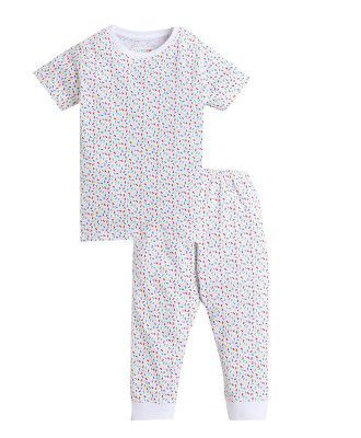 BUMZEE Half Sleeve Printed T-Shirts and Pajama Set for Boys Pack of 1