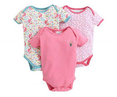 Bumzee Half Sleeve Unisex Baby Bodysuit Pack Of 3