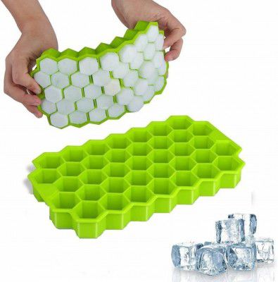 BUNLEK Ice Cube Box for Home Ice Cubes Silicon Trays (Pack of1)