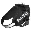 Buraq Pets Police K9 Dog Harness, No Pull Reflective Dog Vest Oxford Fabric, Soft Padded Easy Control Dog Chest Belt, No More Pulling Or Choking for Large Medium & Small Dogs (Black - XL)...