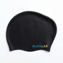 Burnlab Silicone Swimming Cap for Long Hair, Comfortable Fit for Pool Use, Adult (Black)...