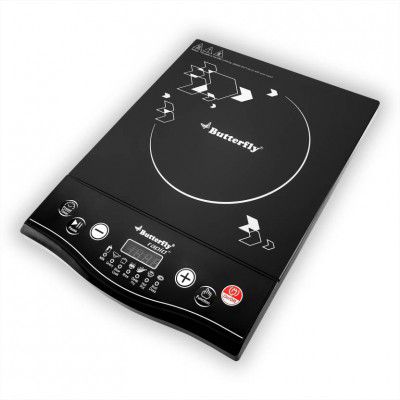Butterfly 1700 W Induction Cooktop Push Button (Black, Rapid Plus)