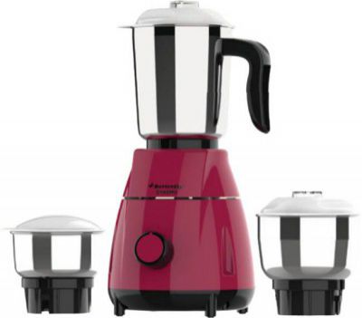 Butterfly 500 Watt | Three jars 500 W Mixer Grinder  (DYNAMO | SS Jars | ShockProof ABS body | | 3 Jars | Red)
