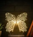 LIT Lamps Butterfly ABS Plastic Table LED Light Showpiece...