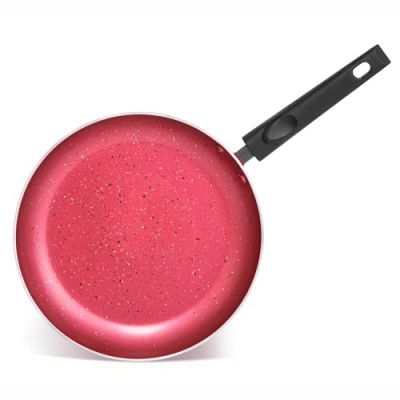 Butterfly Coral DLX Granite Non Stick Fry Pan | 240 MM | 1 Year Warranty | Velvet Red
