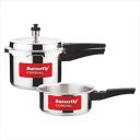 Butterfly Cordial 2 L, 3 L Non-Induction Bottom Outer Lid Pressure Cooker (Aluminium, Silver), Small...